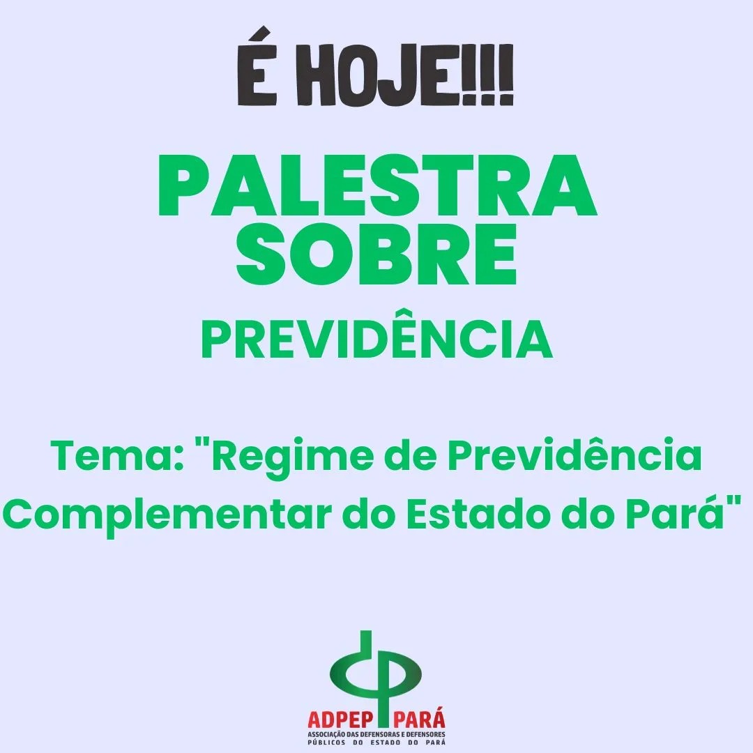 PALESTRA SOBRE PREVIDÊNCIA