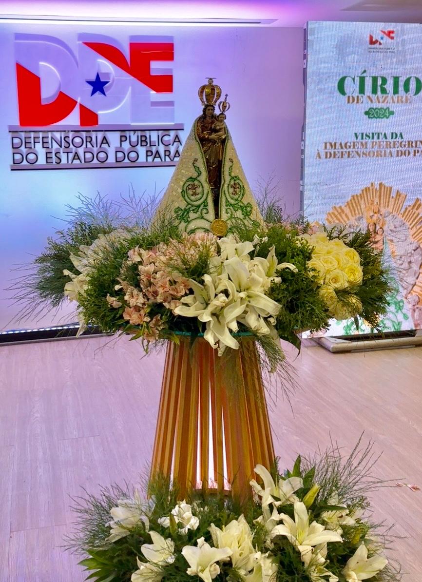 ADPEP participa da visita da Imagem Peregrina de Nossa Senhora de Nazaré, na Defensoria Pública do Pará