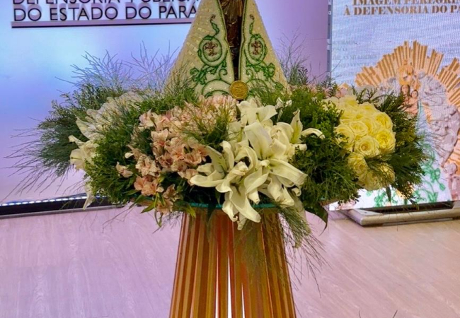 ADPEP participa da visita da Imagem Peregrina de Nossa Senhora de Nazaré, na Defensoria Pública do Pará