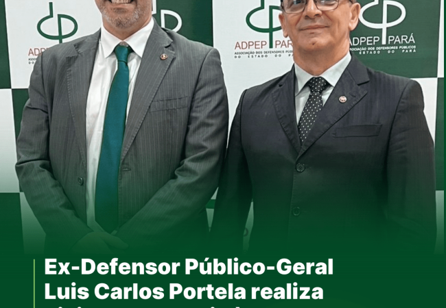 Ex-Defensor Público-Geral Luis Carlos Portela realiza visita de cortesia à ADPEP