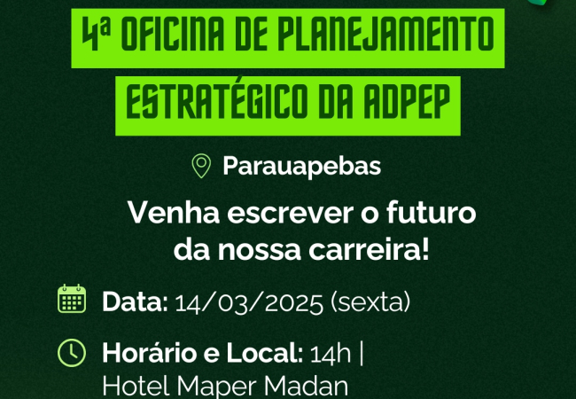 4ª oficina de planejamento estratégico da ADPEP