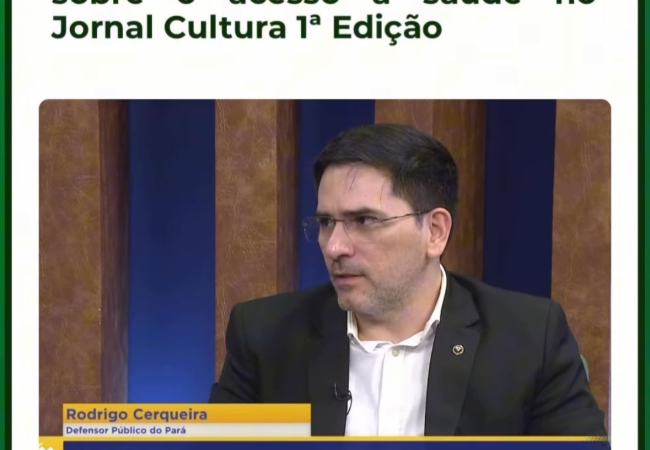 Acesso à saúde: acompanhe a entrevista do Membro da Comissão Temática, Rodrigo Cerqueira. para o Jornal Cultura